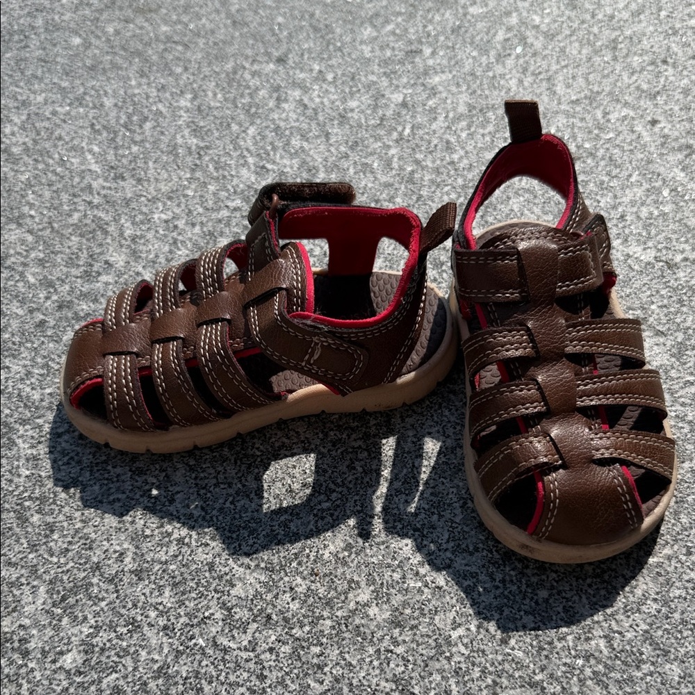 Carters Fisherman Sandals with Red Lining